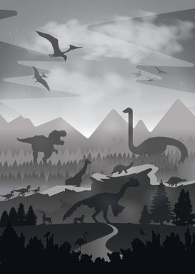Dinosaurs Landscape