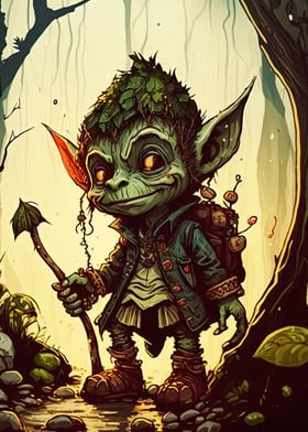 A wise elf magical Goblin