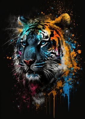 Paintsplash Tiger