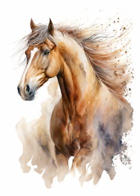 Horse Watercolor