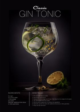 Gin Tonic Cocktail