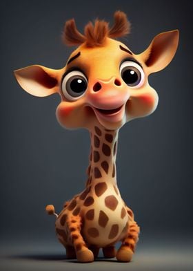 Cute little giraffe