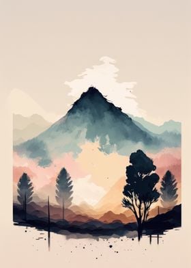 Watercolor Naturescape 