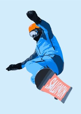 Snowboard Jump Sky