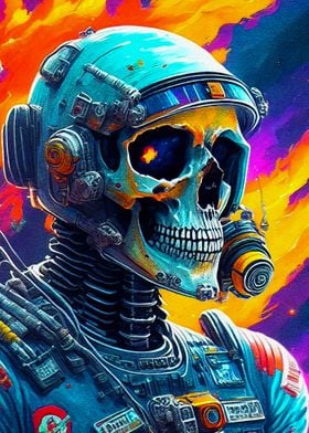 skull in space