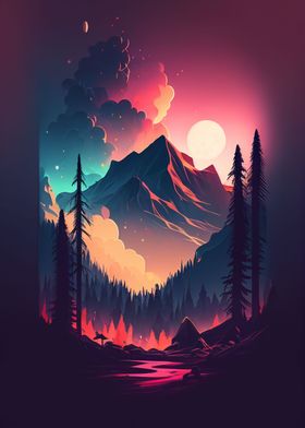 Landscape Flat Design