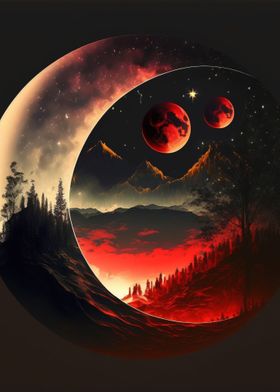 Fantasy Enchanted Moon