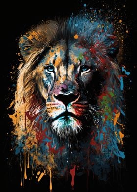 Paintsplash Lion