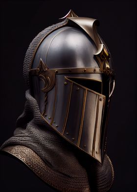 Medieval Knight Helmet