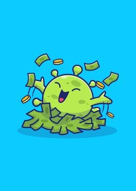 Cute Virus With Money