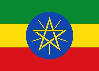 Ethiopian Flag of Ethiopia