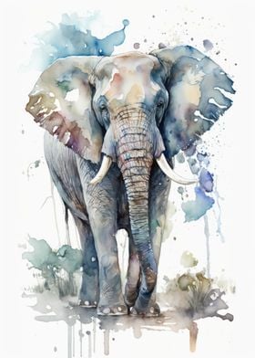 Elephant Watercolor