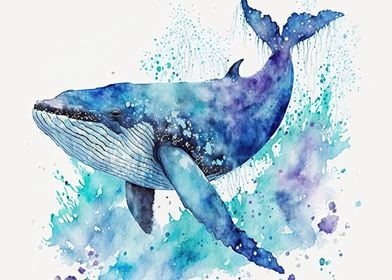 Whale Animal Colorfull