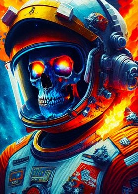 skull in space