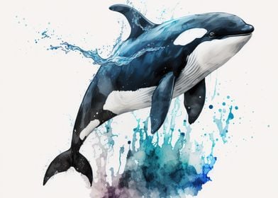 Whale Animal Colorfull