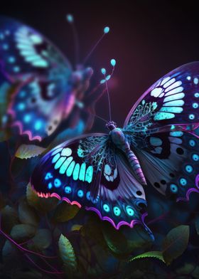 Vibrant Butterfly Wall Art