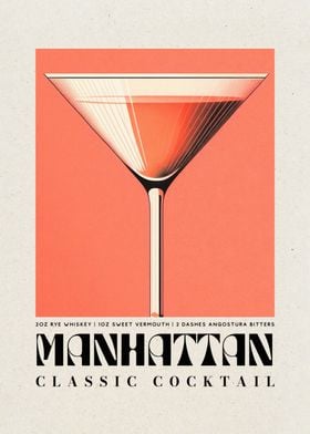 Vintage Manhattan Cocktail
