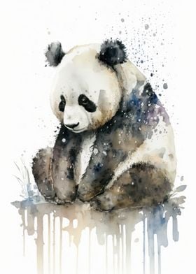 Panda Watercolor