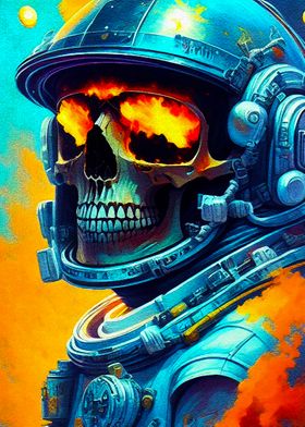 skull in space