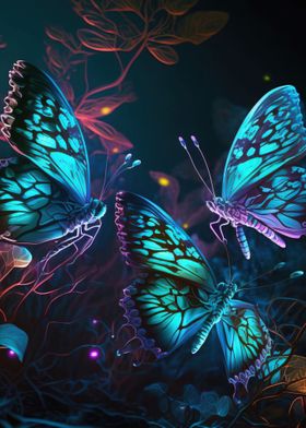 Vibrant Butterfly Wall Art
