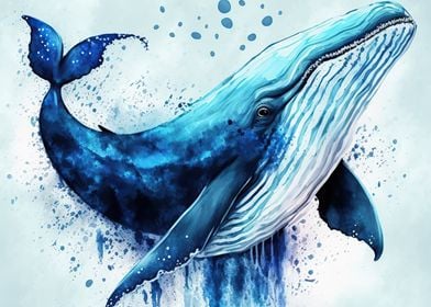 Whale Animal Colorfull