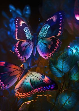 Vibrant Butterfly Wall Art