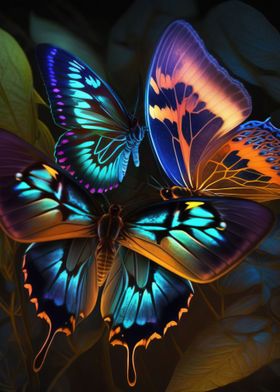 Vibrant Butterfly Wall Art