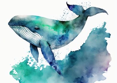 Whale Animal Colorfull