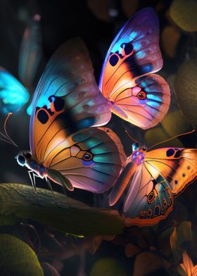 Vibrant Butterfly Wall Art