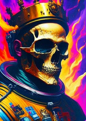 skull in space