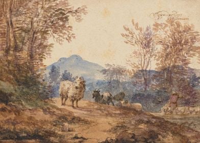 Landscape with Sheep