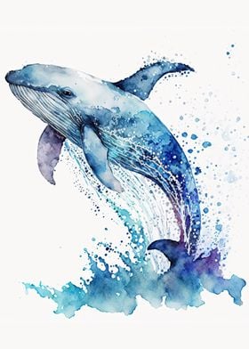 Whale Animal Colorfull