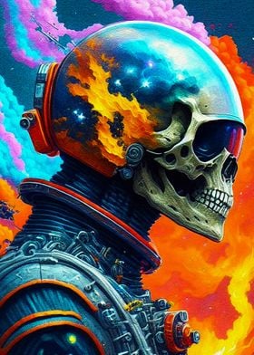 skull in space