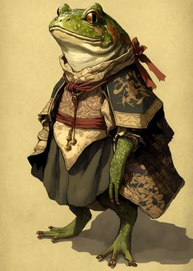 'Samurai Frog' Poster by GoodLifeImages | Displate