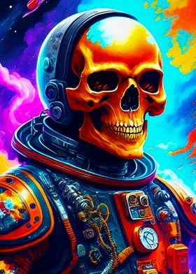 skull in space