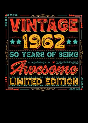 Vintage 1962 60Years of