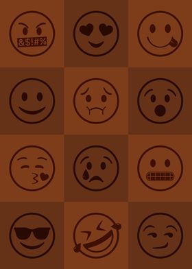 Emoji Expressions Orange