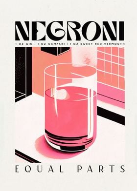 Negroni Cocktail Boho Room