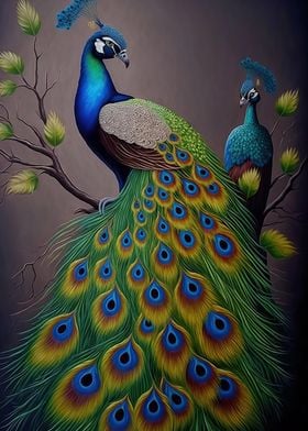 Peacock Animal Colorfull 