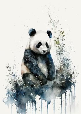 Panda Watercolor