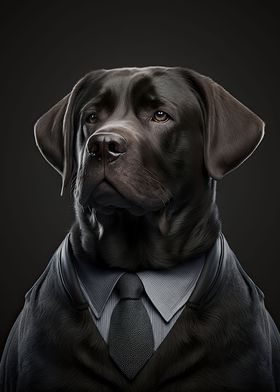 Labrador in a Mens Suit 