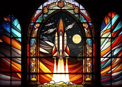 Stained Glass Rocket