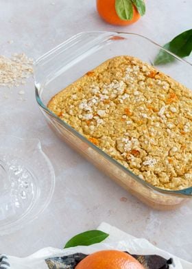 Orange baked oats