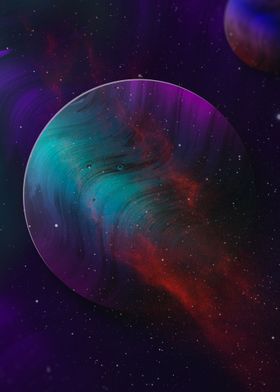 Birth of Planets Space Art