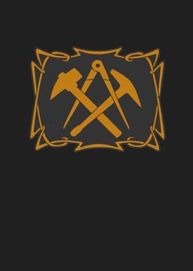 Roofer Craftsman Symbol