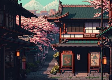 Japan Pixel Art 09