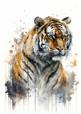 Tiger Watercolor