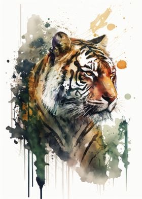 Tiger Watercolor