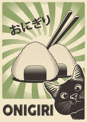 Onigiri Black Cat