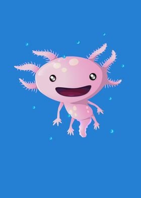 Cute Axolotl Kawaii